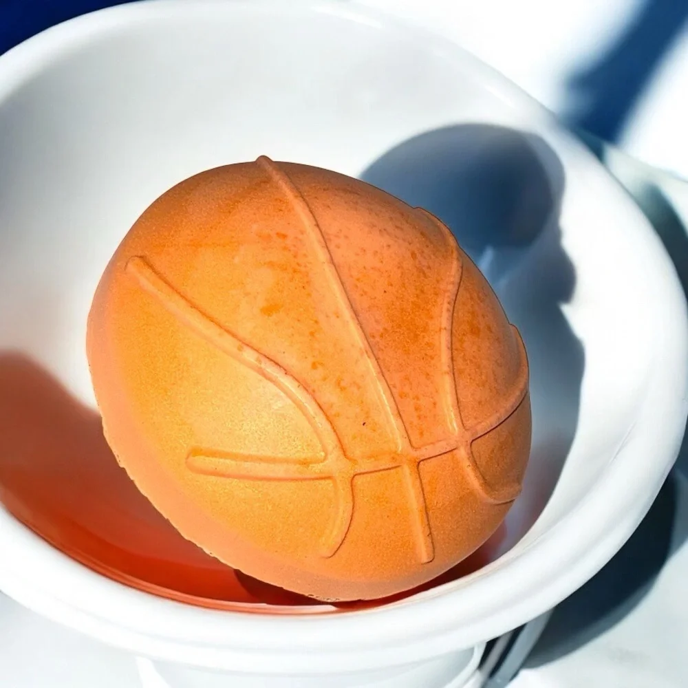 Vanilla RUM soap Basketball Ball LARGE 4x4in 8oz handmade shea butter base